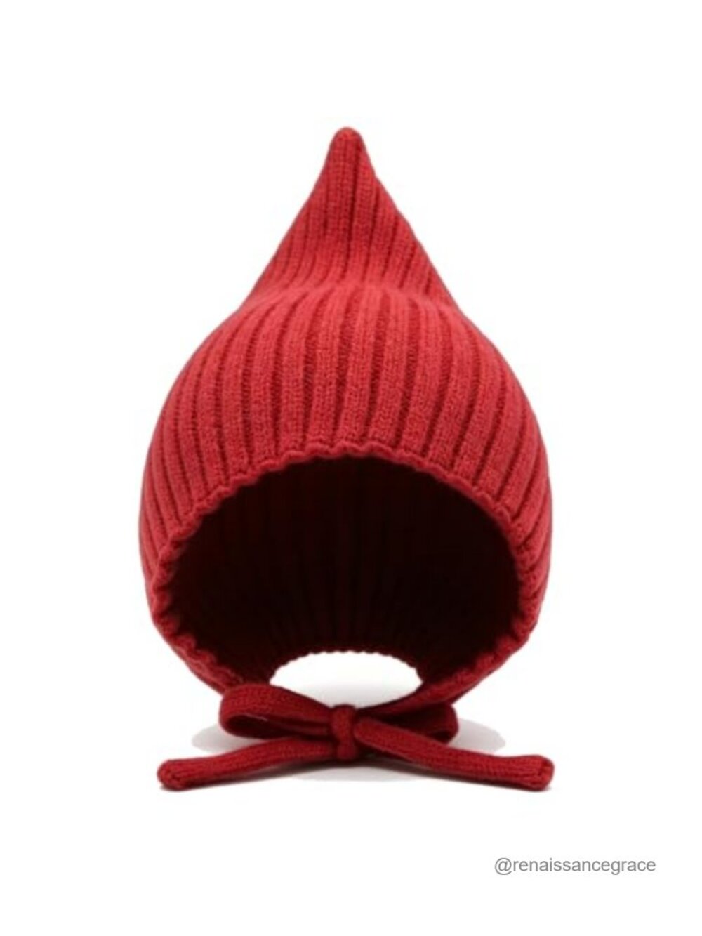 Toddler Knitted Earflap Beanie Hat Cute Red Skull Cap Winter Warm